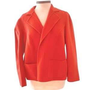 Talbots | Orange Wool Walking Coat 12W